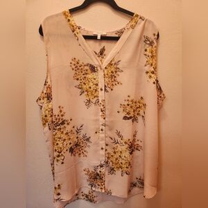 Maurices Floral Sleeveless Blouse